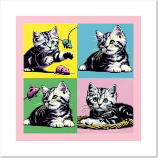 American Wirehair Pop Art - Cat Kitties Posters and Art